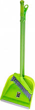 Совок зі щіткою Ледар /зелений/