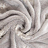 Плед дитячий звіриться у темряві, покривало дитяче день-ніч, ковдру нічник, розмір 150х200. Сірий з сніжинка, фото 5