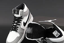 Зимові кросівки Nike Air Force Black з хутром, чоловічі кросівки. ТОП Репліка ААА класу., фото 3