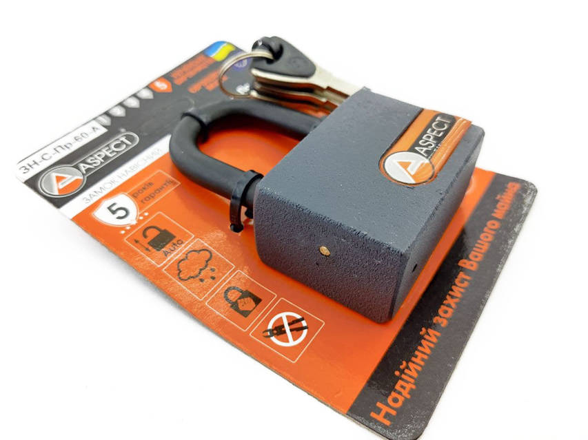 Замок навесной дисковый Aspect Premium ЗН-С-Пр60-А купить по