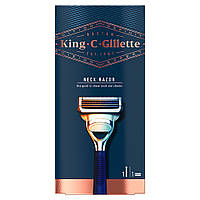 Станок з 1 змінною касетою для чутливих ділянок King C. Gillette Neck Razor (7702018544615)