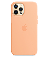 Чехол силиконовый Silicone Case для Apple iPhone 12/12 Pro OEM Original 1:1 (Cantaloupe) Персиковый