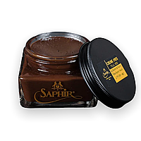 Крем для жированной кожи Saphir Medaille D'or Oiled Leather Cuir Gras, 75 мл Темно-коричневый (05)