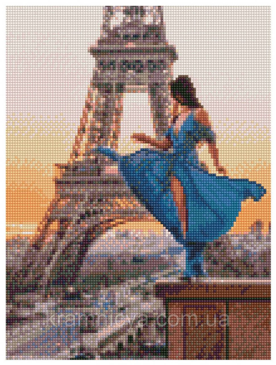Алмазная мозаика Девушка в Париже, Strateg 30х40 (HX048) - фото 1 - id-p1502833576