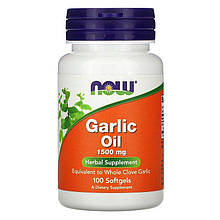 Garlic Oil 1500 mg NOW Foods 100 Softgels