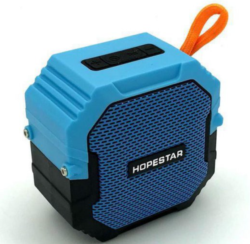 Портативна бездротова Bluetooth колонка HOPESTAR T7 |AUX, Micro-SD card, USB, FM| Синій
