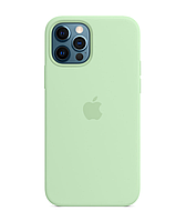 Чехол силиконовый Silicone Case для Apple iPhone 12/12 Pro OEM Original 1:1 (Pistachio) Фисташковый