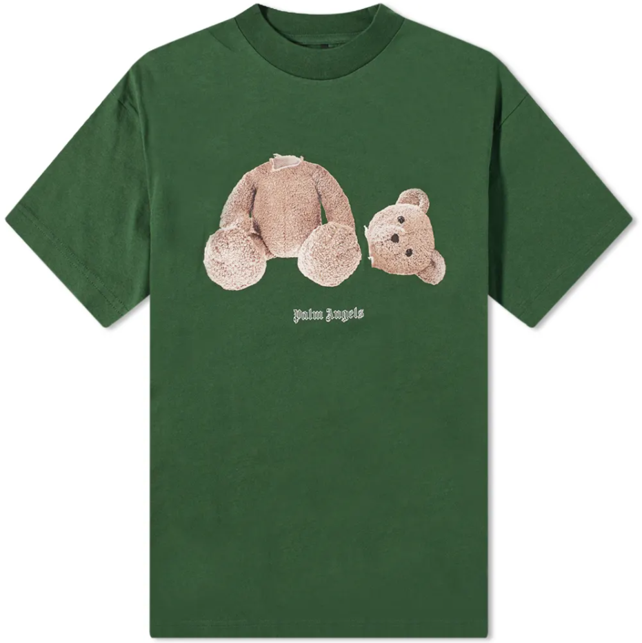 Футболка Palm Angels Bear ROSE TEE (Green) (PMAA001T21JER01255013) розмір S