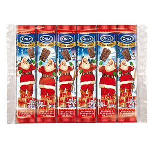 Шоколад Молочний Санта Клаус на Паличці Онлі Only Choco Lollies 6*15 г Австрія