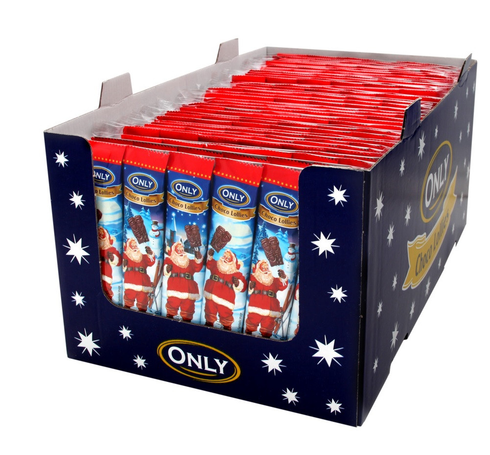 Шоколад Молочний Санта Клаус на Паличці Онлі Only Choco Lollies 6*13 г Австрія (28 шт/1 ящ), фото 1