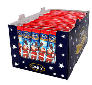 Шоколад Молочний Санта Клаус на Паличці Онлі Only Choco Lollies 6*15 г Австрія (40 шт/1 ящ)