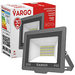 30W 2700 lm 6500K світлодіодний led прожектор Vargo Nova 220V (116760)
