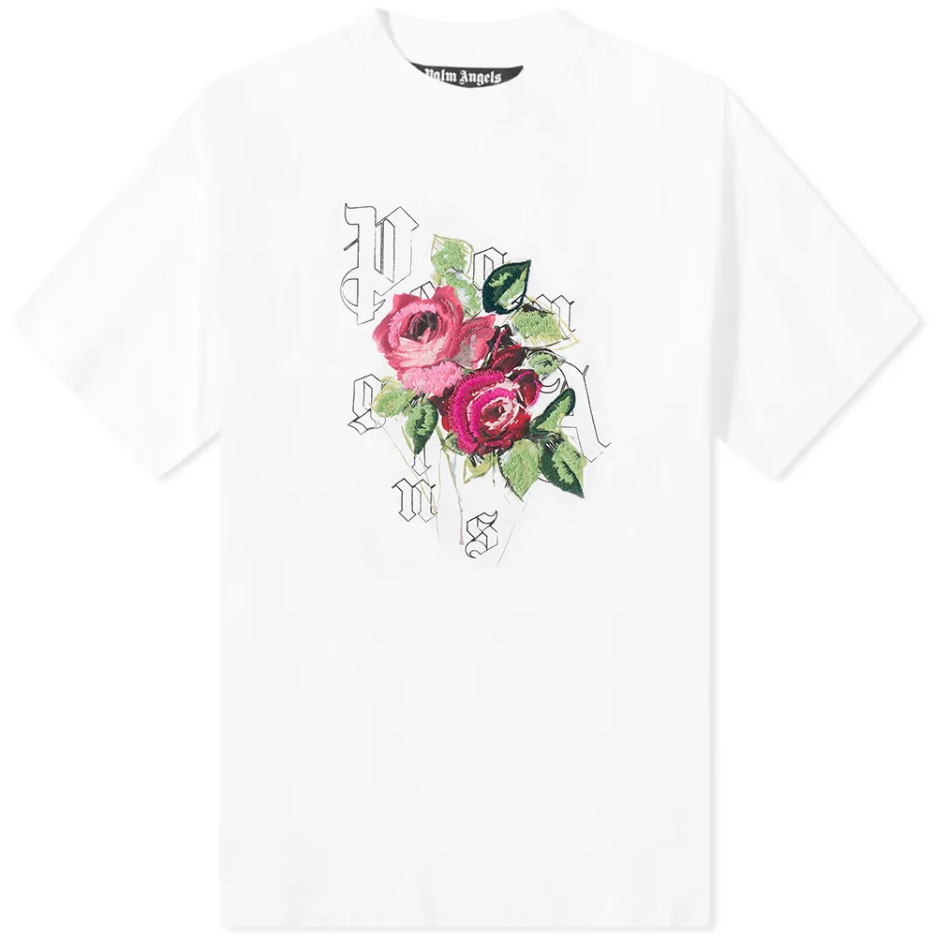 Футболка Palm Angels Big ROSE TEE (White) (PMAA001T21JER01101104) розмір M