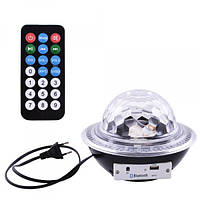 Диско лазер CY-6740 UFO Bluetooth crystal Magic Ball, 220V, колонка MP3 плеер. пульт Д/У