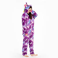 Пижама кигуруми для подростков Ночной Единорог Фиолетовый (1076)
