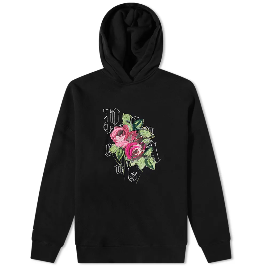 Худі Palm Angels Big Rose Hoody (Black) (PMBB058T21FLE01310015) розмір L