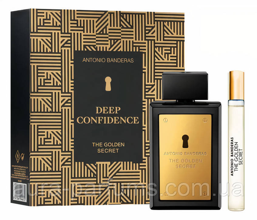 Подарунковий набір Antonio Banderas The Golden Secret Deep Confidence Туалетна вода (edt 100 ml. + edt 10 ml.)