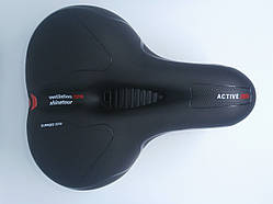 Сідло велосипедне з пружинами Velo Чорний V-0002