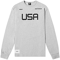 Світшот NEW BALANCE WTAPS Long Sleeve TC Jersey Tee (Athletic Grey) (MT01606-AG3) розмір S