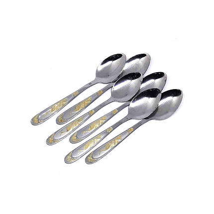 Набір чайних ложок Золотий Журавлик 6 штук, фото 2