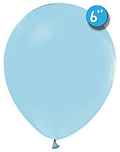 Латексна кулька пастель блакитний макарун P29 6" Balonevi