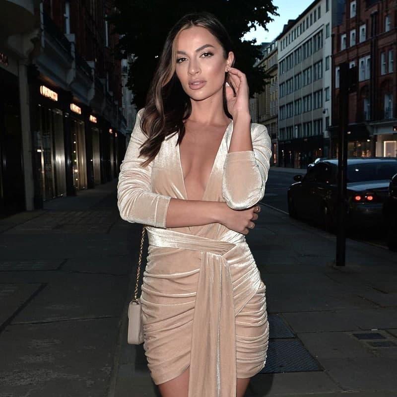 Оксамитове коротке плаття з асиметричною спідницею (р. S-M) 83033039, фото 1