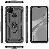 Чохол протиударний для Xiaomi Redmi 9C Serge Ring зелений під маг тримач, ударостійкий чохол редмі 9с, фото 8