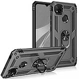 Чохол протиударний для Xiaomi Redmi 9C Serge Ring зелений під маг тримач, ударостійкий чохол редмі 9с, фото 6