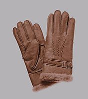 Женские перчатки Surell с подкладкой из овчины, средний с пряжкой, коричневый, размер M, 100% оригинал,USA