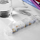 Органайзер для таблеток AKAY plastik, 7-секцій, 15х3,5х2,5 см, Туреччина, AK 558, фото 3