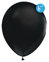 Латексна кулька пастель чорний P07 6" Balonevi