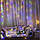 Гірлянда штора Водоспад Краплі роси 2х2 м 200 Led 220В з пультом (Мульти світ), фото 3