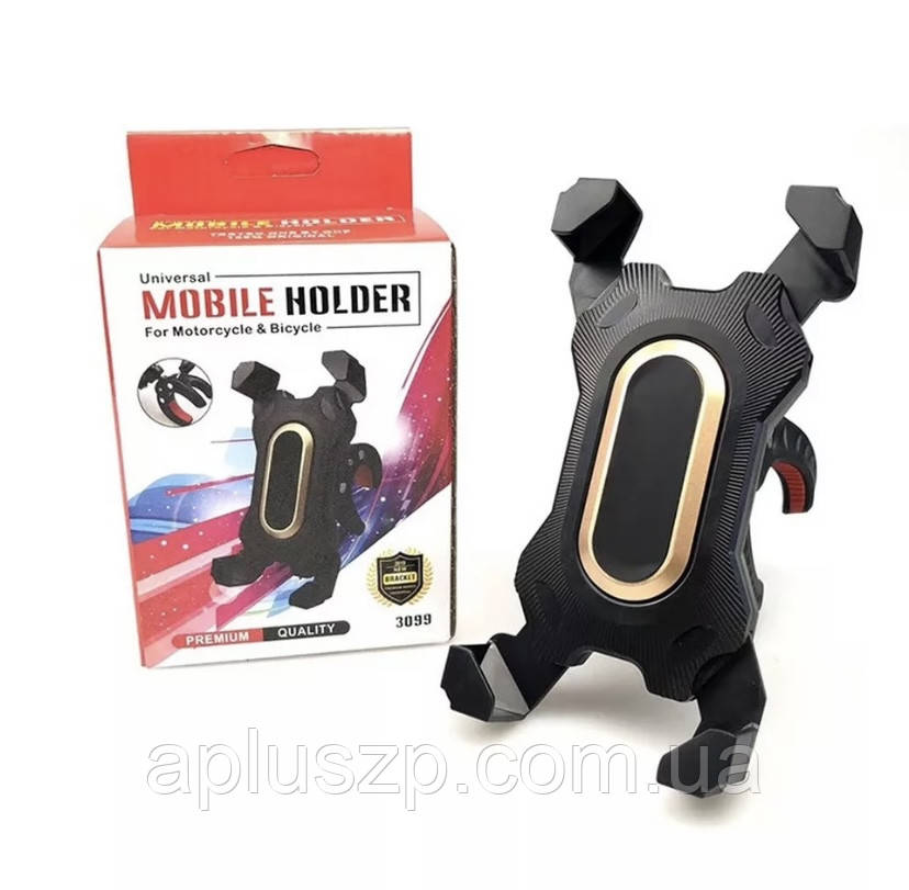 Велосипедний тримач для телефона Mobile Phone Holder Black_Gold