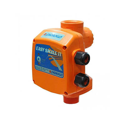 Контроллер тиску Pedrollo Easy Small II, пуск 2,2 бар, до 1,5 кВт, 16А, різьба 1" (33 мм), 230 В, захист від сухого ходу