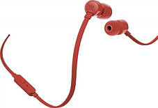 Гарнітура JBL T110 red, фото 3