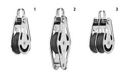 Блочок з пластиковим роликом, арт. 8146122-02, нержавіюча сталь А2,
