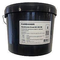 Водная полуглянцевая акриловая эмаль по металлу FARBMANN METALLSCHUTZ Farbe AK-340 WB, 0.9 литра