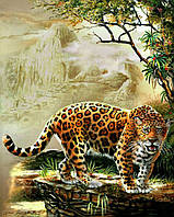 Набор алмазная мозаика ТМ Алмазная мозаика Леопард (DMF-063) 40 х 50 см (На подрамнике)