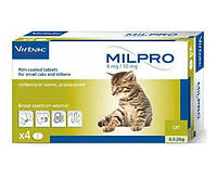 Милпро Milpro - антигельминтик для котят 4 мг/10 мг до 2 кг - 1 уп.