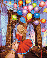 Картина алмазная вышивка ТМ Алмазная мозаика Следуй за мной. Бруклинский мост (DMF-398) 30 х 40 см (На