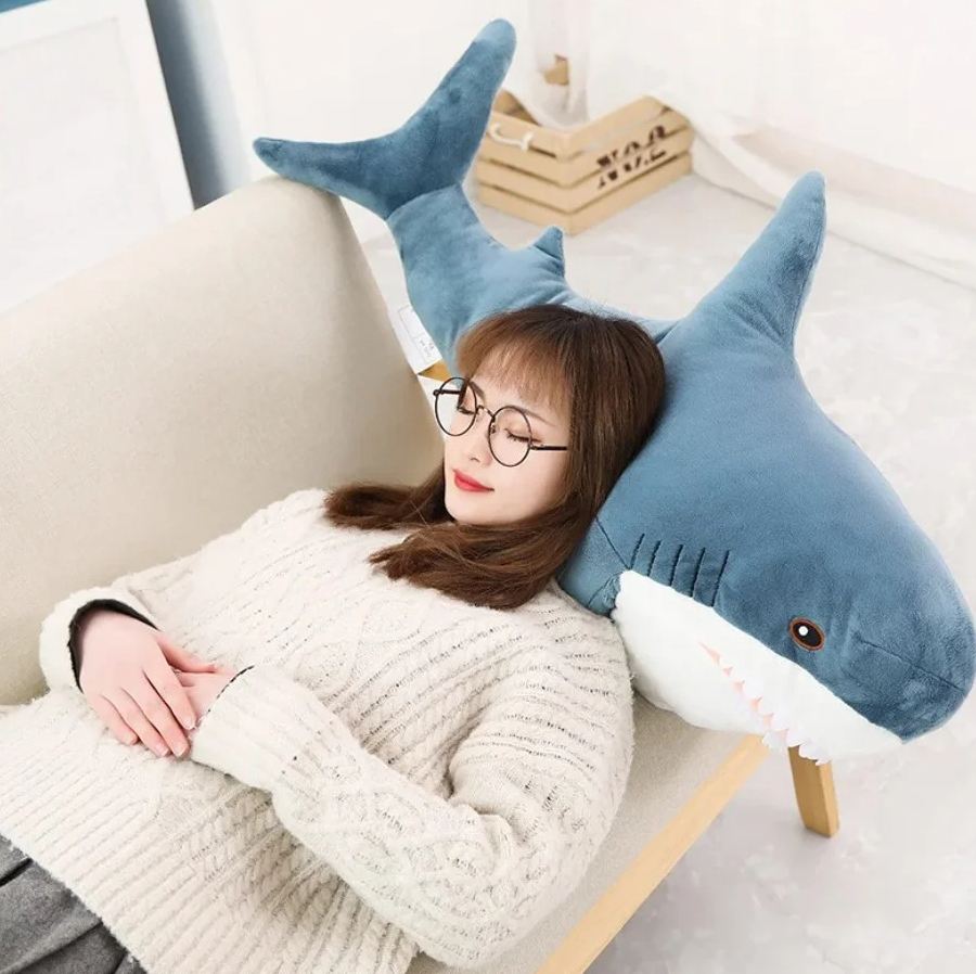 М'яка іграшка акула Shark doll 60 см | Іграшка-обнімашка