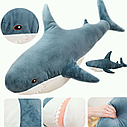 М'яка іграшка акула Shark doll 60 см | Іграшка-обнімашка, фото 7