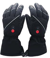 Рукавички з підігрівом Savior Thick Heated Leather Gloves Black Medium