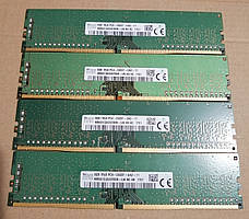 32GB 4*8GB Hynix 1Rx8 DDR4-2400T PC4-19200U RAM Оперативна пам'ять HMA81GU6AFR8N
