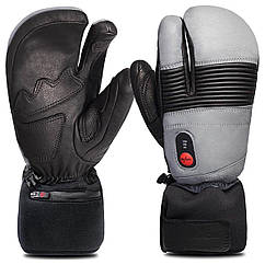 Рукавиці Savior Heat Unisex Battery Heated Ski Leather Mittens Black/Grey XL-XXL (Уцінка)