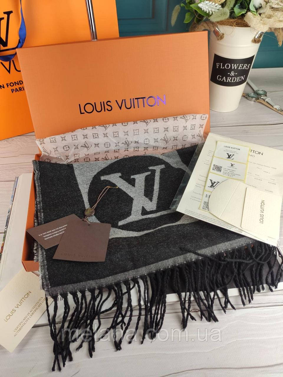 Кашеміровий шарф Louis Vuitton Луї Вітон у коробці