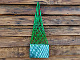 Модна сумка ручної роботи, Ексклюзивна Авоська мікс, стильна сумка на кожен день - Розмір M, фото 2