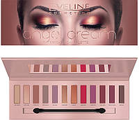 Палетка теней для век Eveline Cosmetics Angel Dream,12 цветов, 12 г