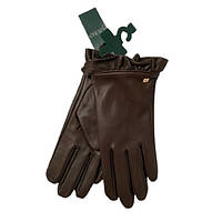 Кожаные перчатки Ralph Lauren с рюшами Tech, коричневый, размер L. 100% оригинал,USA