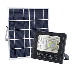 "Vargo-25" 25W 6500K 1250 lm вуличний світлодіодний led прожектор на сонячній батареї "Vargo" (111874).